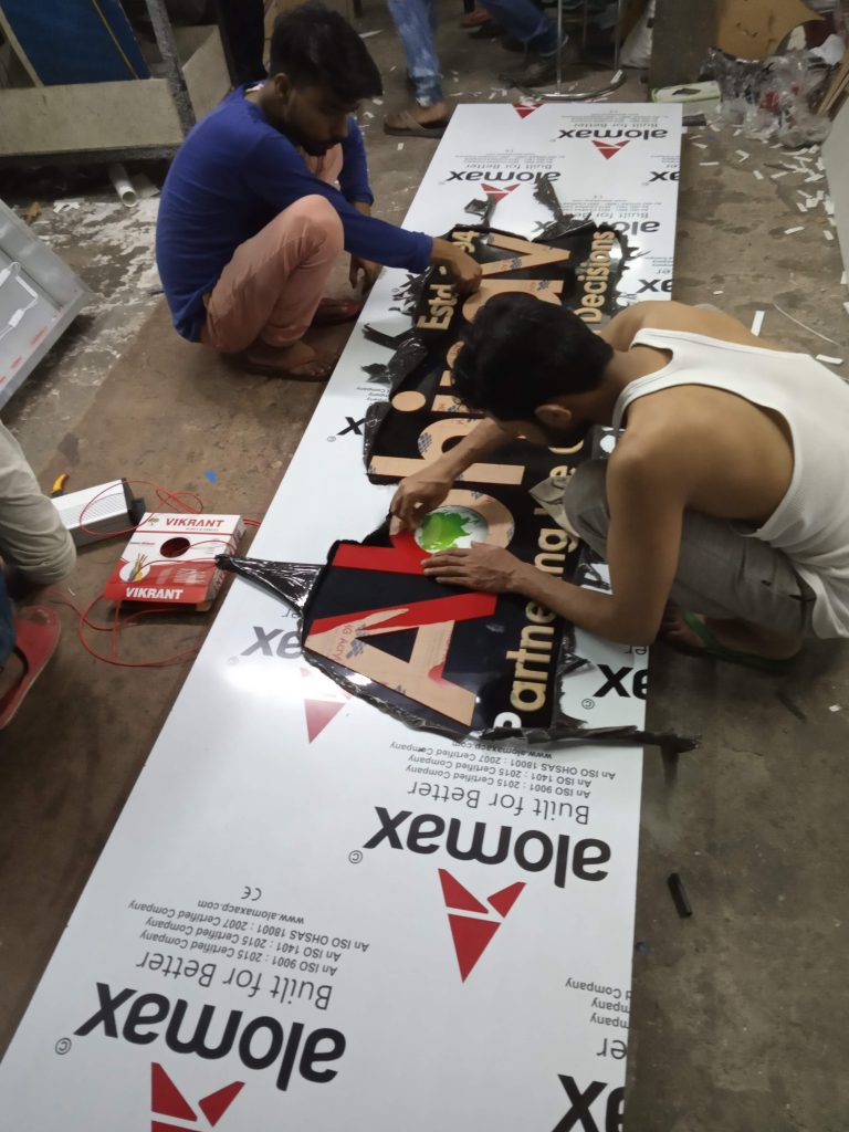 ACP board acrylic with LED