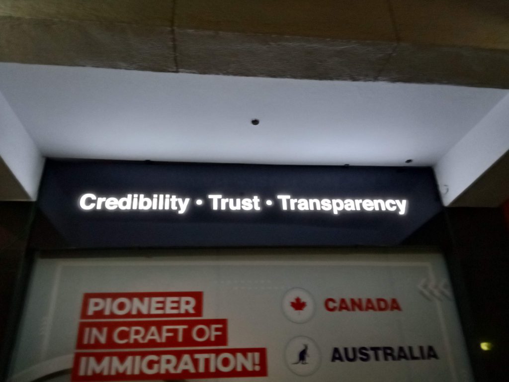 ACP LED Signage Board by signage company in Gurgaon