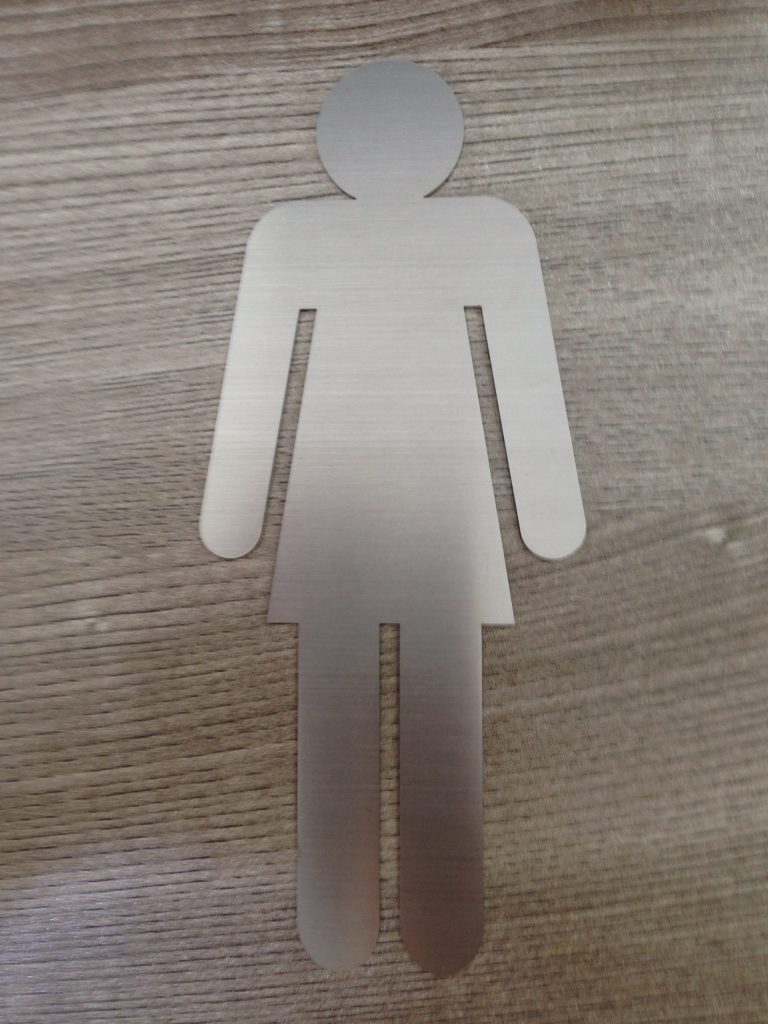 ladies toilet sign
