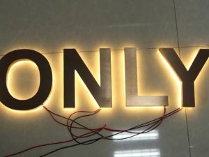 Steel Letters with backlit by signage company in Delhi NCR